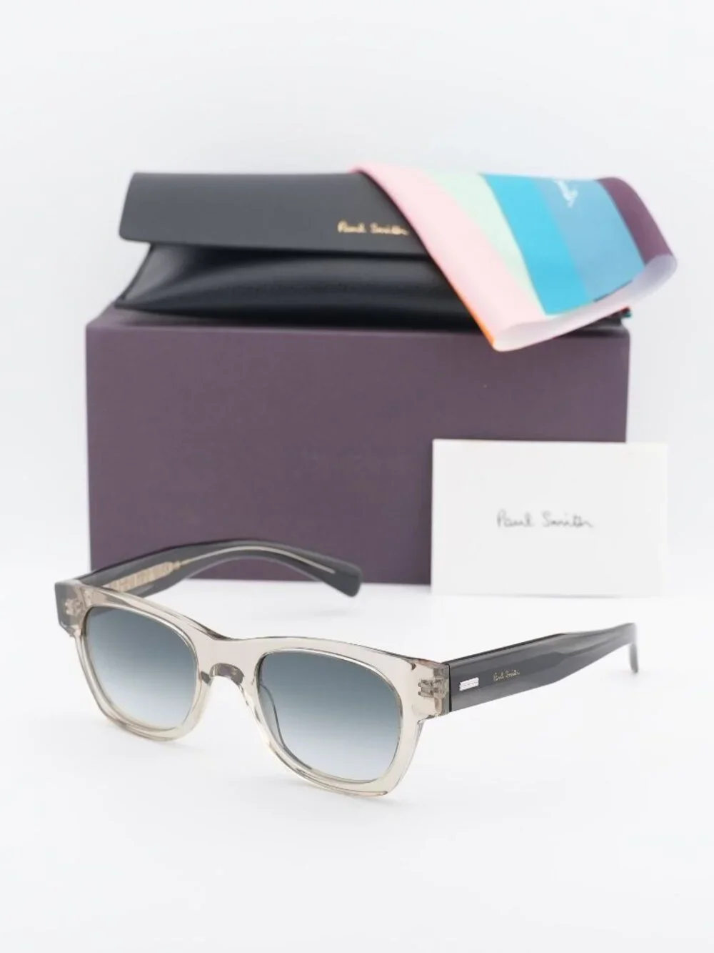 Paul Smith PSSN097 HIGHGATE 278 Square Sunglasses - Sand  / Blue